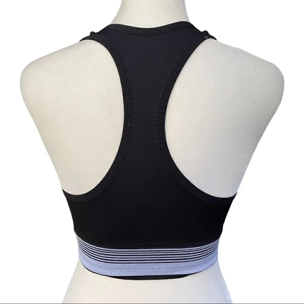 AEROPOSTALE Black Logo Band Racerback Sports Bra